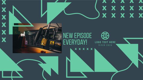 New Episode Everyday YouTube Banner Design Image Preview