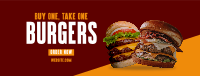 Double Burgers Promo Facebook Cover Image Preview