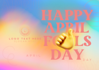 Happy April Fools Day Postcard Image Preview