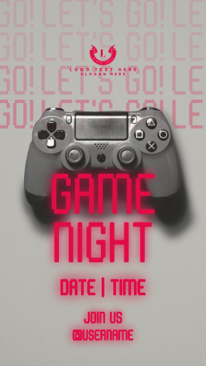 Game Night Console Facebook story Image Preview