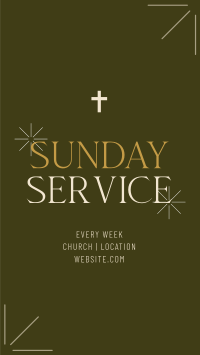 Earthy Sunday Service Instagram Story Design