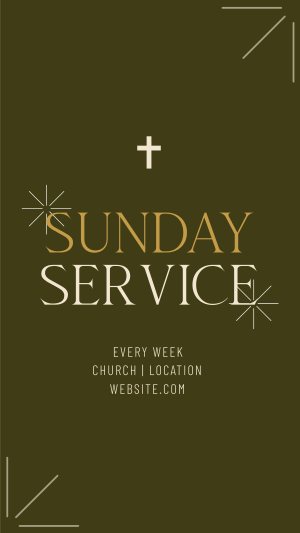 Earthy Sunday Service Instagram story Image Preview
