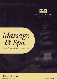 Zen Massage Services Flyer Design
