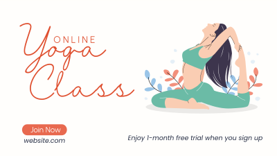 Online Yoga Class Facebook event cover Image Preview