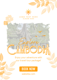 Cambodia Travel Tour Poster Image Preview