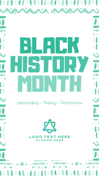 Modern Black History Month TikTok Video Design