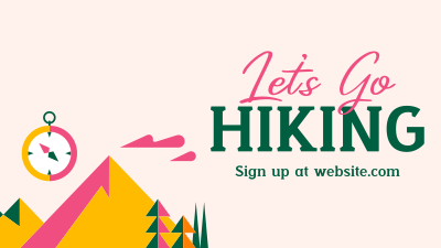 Mountain Hiking Trail Facebook event cover Image Preview