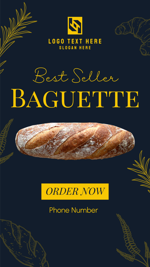 Best Selling Baguette Facebook Story Design