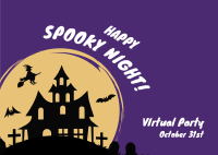 Spooky Night Postcard Image Preview