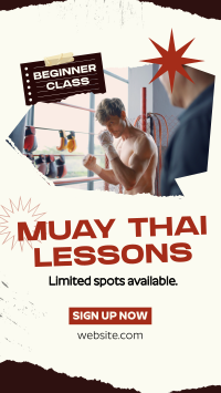 Muay Thai Lessons Instagram Reel Design