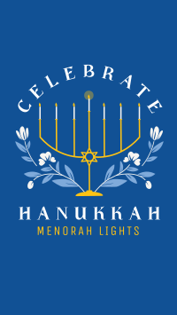 Hanukkah Light Facebook Story Image Preview