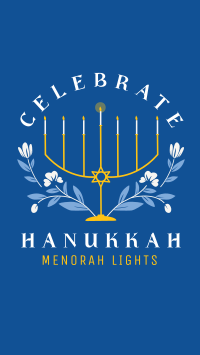 Hanukkah Light Facebook Story Design