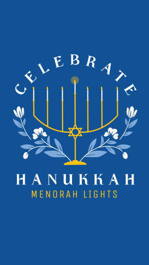 Hanukkah Light Facebook story Image Preview