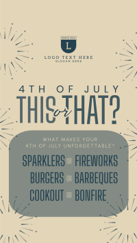 4th of July This or That YouTube short Image Preview