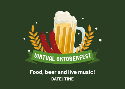 Virtual Oktoberfest Postcard Image Preview