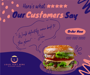 Customer Feedback Food Facebook post Image Preview