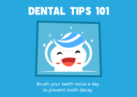Preventing Tooth Decay Postcard Design