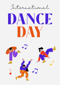 Groovy Dance Day Flyer Design