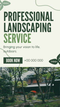 Organic Landscaping Service Instagram story Image Preview