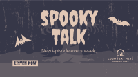 Spooky Talk Facebook Event Cover Design