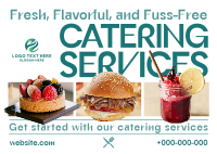 Modern Food Catering Services Postcard Preview