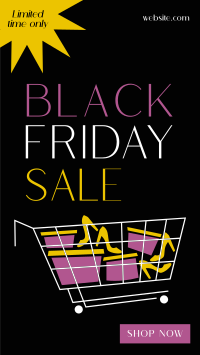 Black Friday Shopping Facebook Story Design