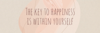 Key to Happiness Twitter Header Design