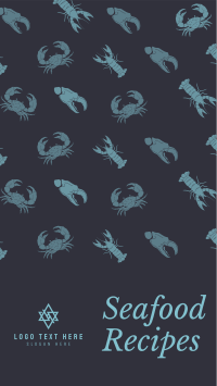 Seafood Recipes Instagram Story Design