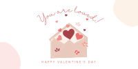 Valentine Envelope Twitter Post Design