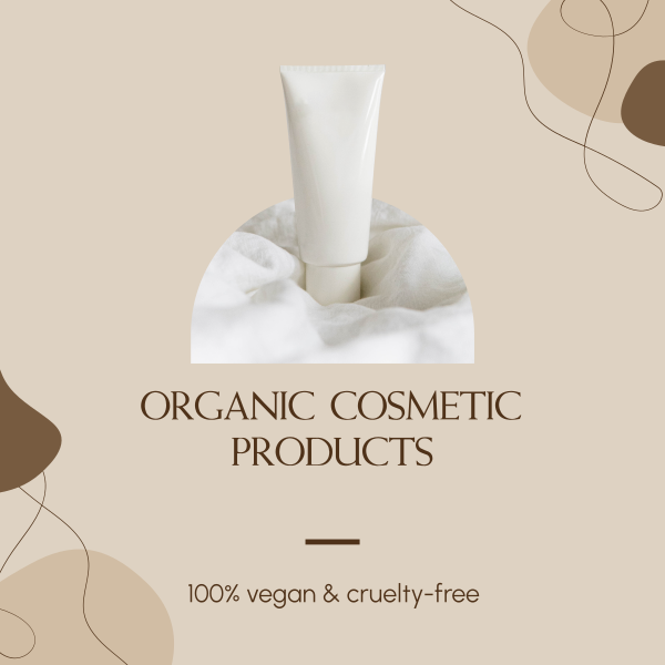 Organic Cosmetic Instagram Post Design Image Preview