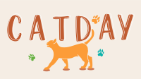 Happy Cat Day Facebook Event Cover Design