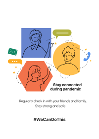 Stay Connected Poster Design