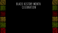 Celebrating Black History Zoom Background Design