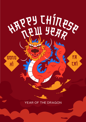 Chinese Dragon Year Poster Image Preview