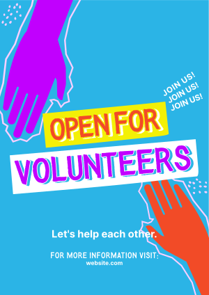 Volunteer Helping Hands Flyer Image Preview