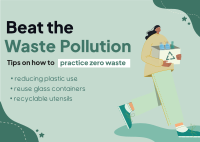 Beat Waste Pollution Postcard Image Preview