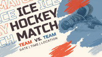Ice Hockey Versus Match Facebook event cover Image Preview