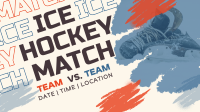 Ice Hockey Versus Match Facebook Event Cover Image Preview