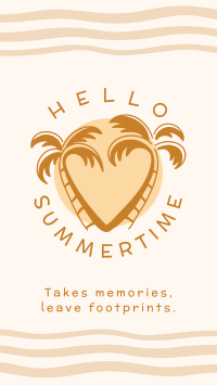 Hello Summertime Facebook Story Design