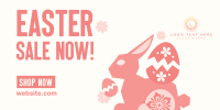 Floral Easter Bunny Sale Twitter post Image Preview