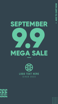 Mega Sale 9.9 Facebook story Image Preview