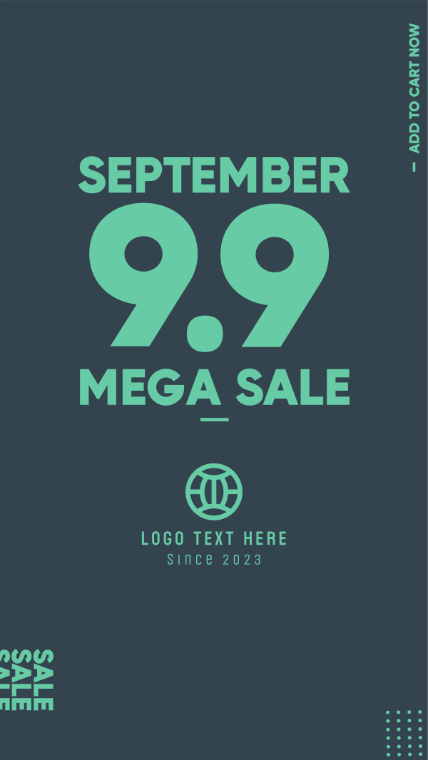 Mega Sale 9.9 Facebook Story Design Image Preview