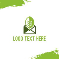 Eco Mail Message Business Card Design