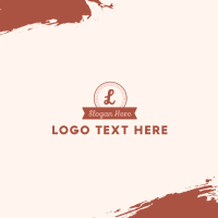 Circle Banner Lettermark Business Card Design
