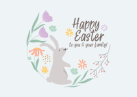 Easter Wreath Postcard Image Preview