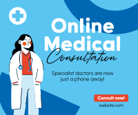 Online Specialist Doctors Facebook Post Design