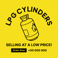 LPG Cylinder Instagram Post Design