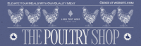 Modern Nostalgia Poultry Shop Twitter Header Preview