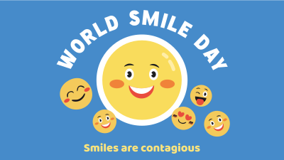 Emoticons Smile Day Facebook event cover Image Preview