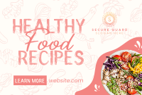 Modern Healthy Food Pinterest board cover Image Preview